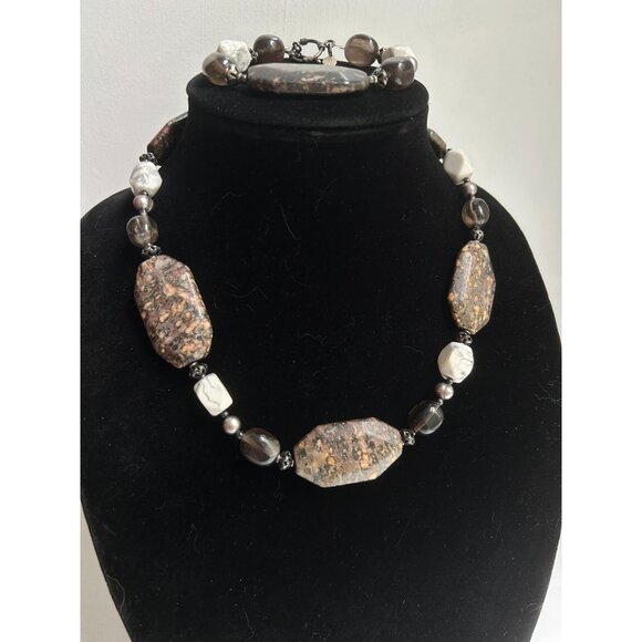 Donna Dressler Necklace & Bracelet Set Beads 925 Sterling Silver - Picture 4 of 13